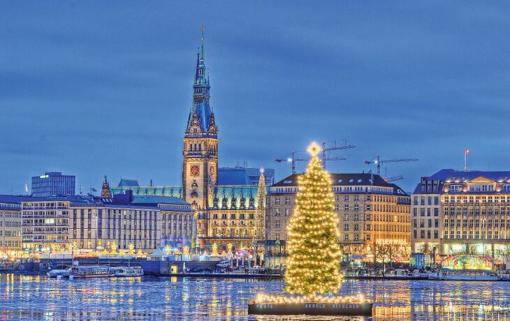 weihnachtliches Hamburg, Deutschland