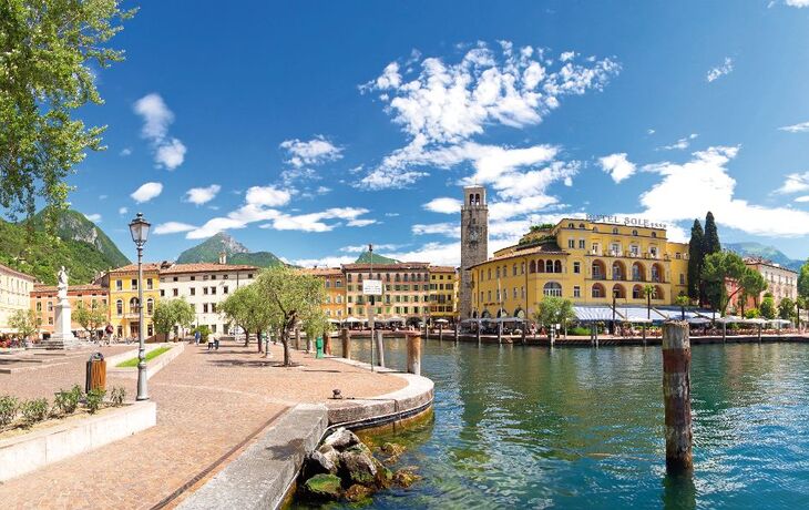 Riva del Garda in der Provinz Trentino am Gardasee, Italien