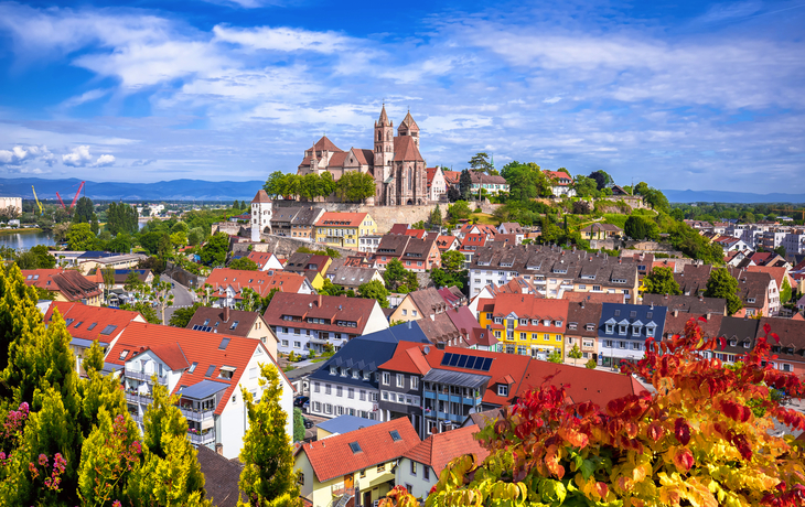 Blick auf die historische Stadt Breisach