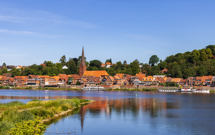 Skyline von Lauenberg/Elbe in Schleswig-Holstein